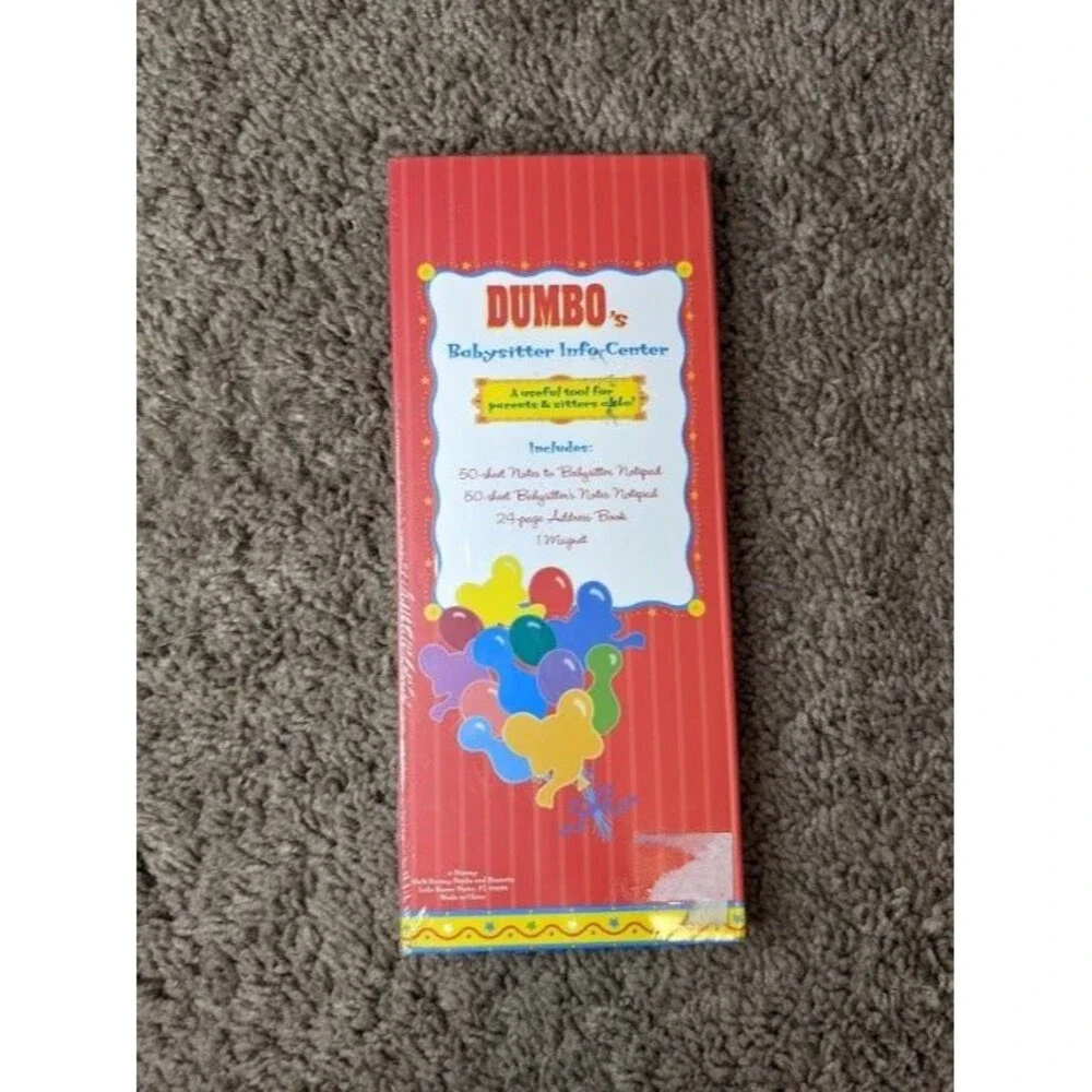 Vintage Disney Dumbo's Babysitter Info-Center (A Parents' Resource) New~Sealed